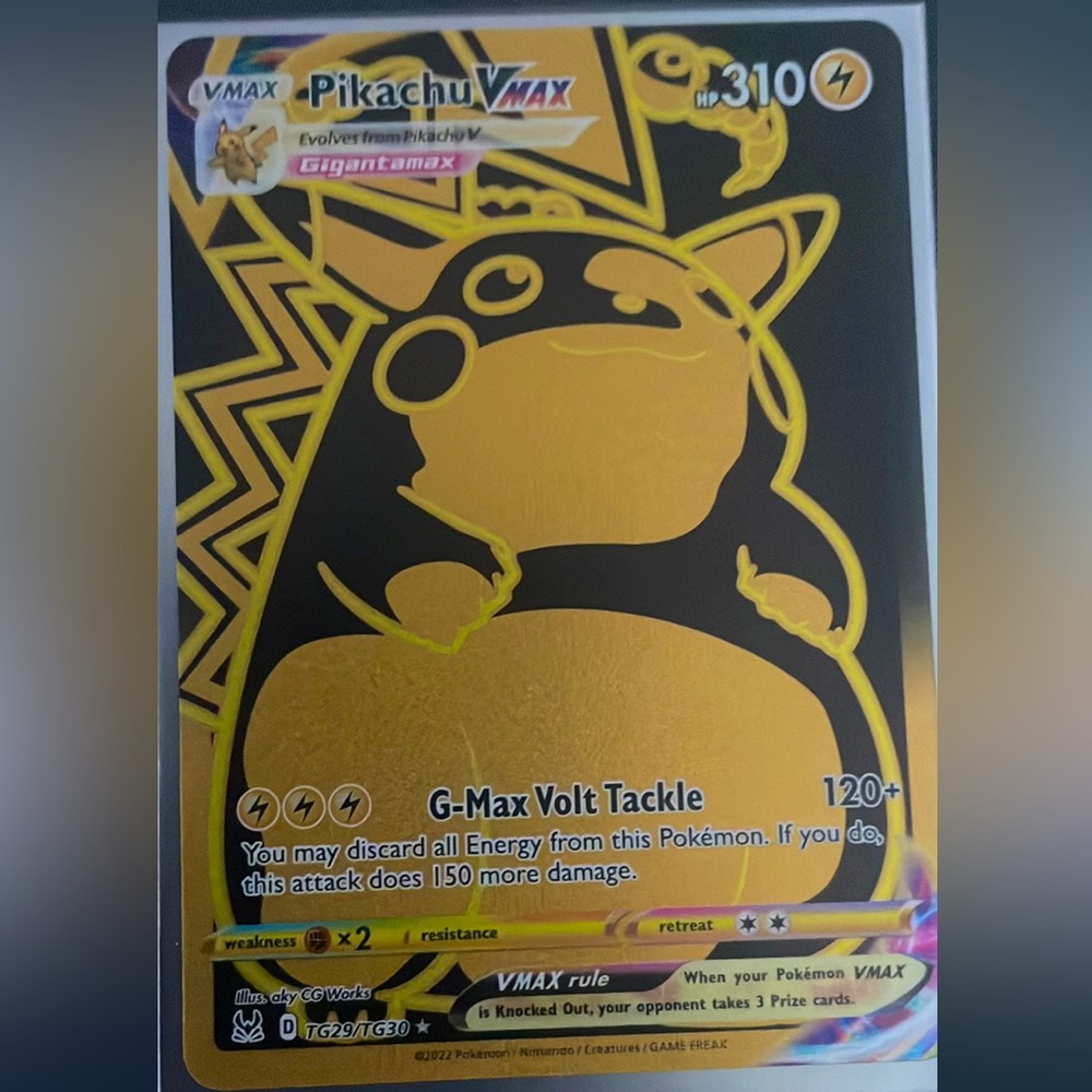 Trainer gallery gold pikichu
